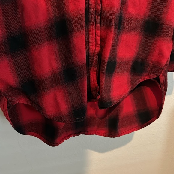 Mossimo || red, and black flannel plaid with pockets oversized - Picture 5 of 6